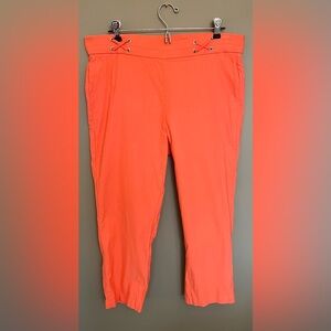 Rafaella Women's Stretch Slim Ankle Pull-On Elastic Waist Dress Pants Sz 14 NWOT